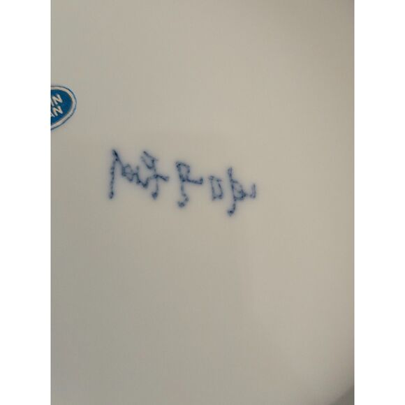 Blue Floral Vintage Japanese Porcelain Dish Bowl Blue White Floral Pattern - Picture 7 of 7